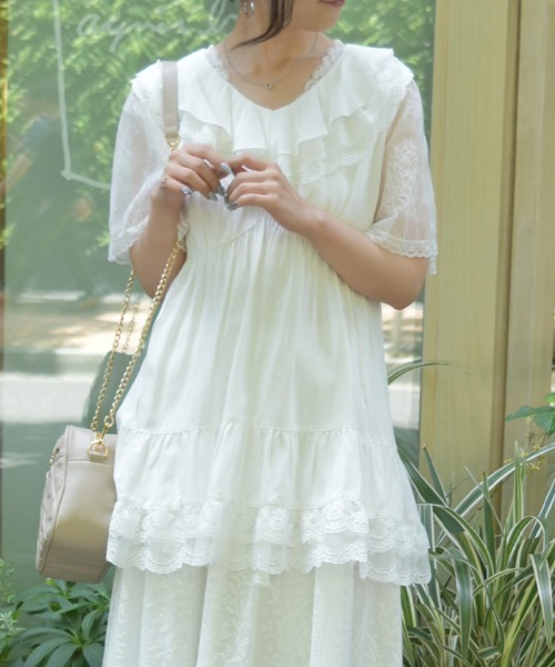 axes femme（アクシーズ ファム） チュニック ボリュームフリル
