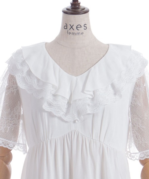 axes femme（アクシーズ ファム） チュニック ボリュームフリル