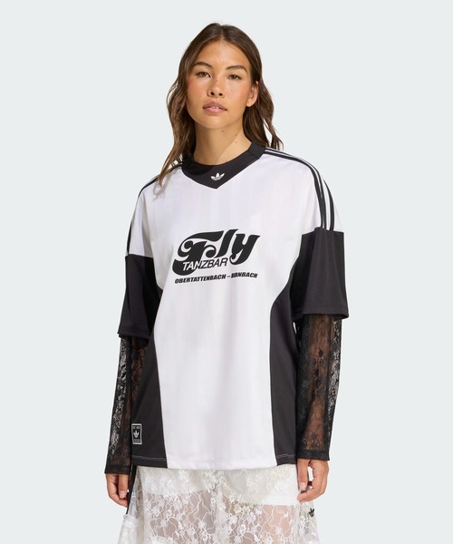 tシャツ アディダス オリジナルス ロングスリーブ レース ジャージ アディダスオリジナルス adidas Originals レディース