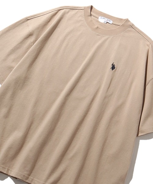「U.S. POLO ASSN.」 半袖Tシャツ L ピンク メンズ