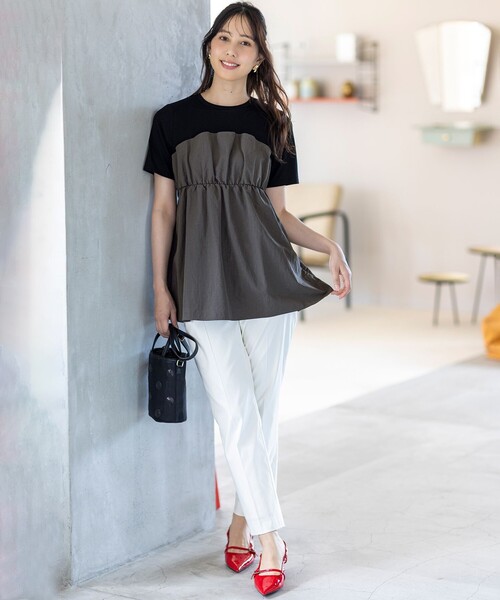 t. japan ビスチェ　新品未使用 ANY SIS（エニィスィス） tシャツ 「洗える」ビスチェコンビ Tシャツ