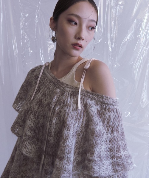 HONEY MI HONEY（ハニーミーハニー） ニット セーター frill collar