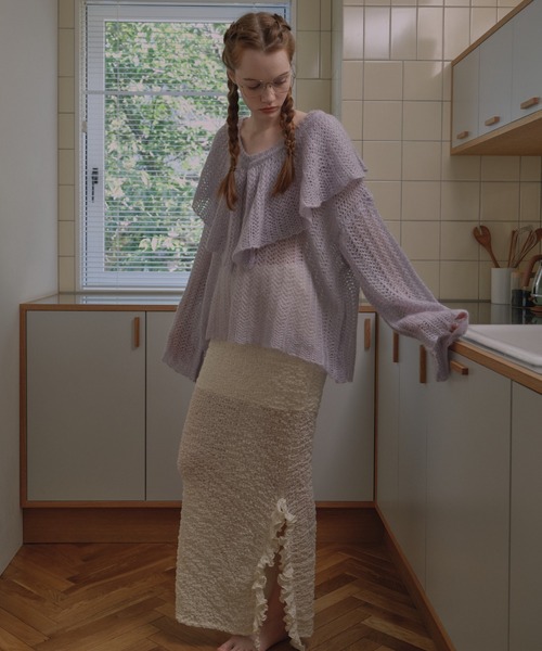 HONEY MI HONEY（ハニーミーハニー） ニット セーター frill collar