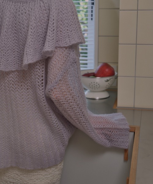 HONEY MI HONEY（ハニーミーハニー） ニット セーター frill collar