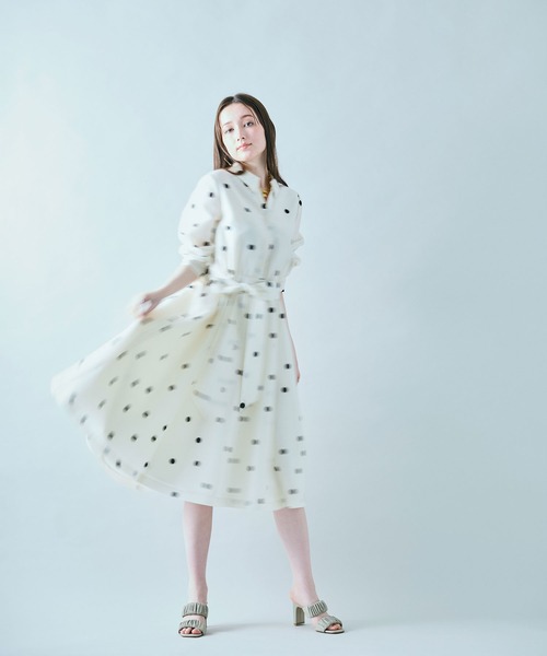 Audie a Muses（オーディア ミューズ） ワンピース シャツ風ドット