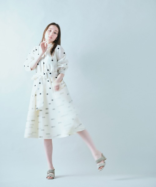 Audie a Muses（オーディア ミューズ） ワンピース シャツ風ドット