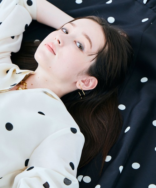 Audie a Muses（オーディア ミューズ） ワンピース シャツ風ドット