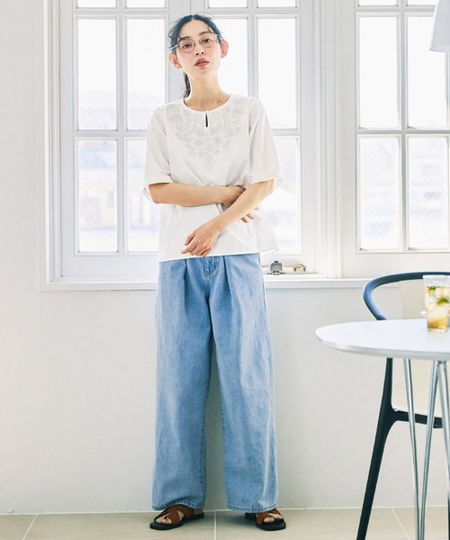and myera（アンドマイラ） ワイドパンツ ジーンズ デニム デニム