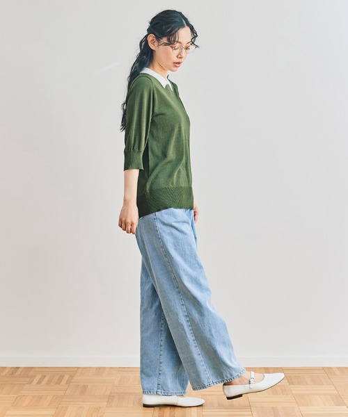 and myera（アンドマイラ） ワイドパンツ ジーンズ デニム デニム