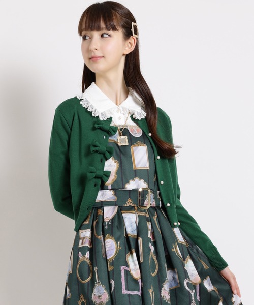 カーディガン トロワ Ribbon カーディガン レディース