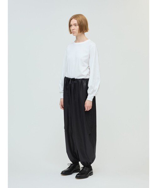 mizuiroind パンツ mizuiro ind グロッシードローストリングヘム