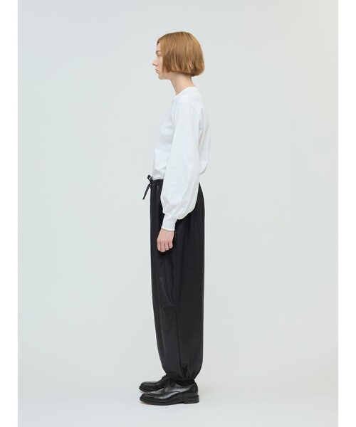 mizuiroind パンツ mizuiro ind グロッシードローストリングヘム