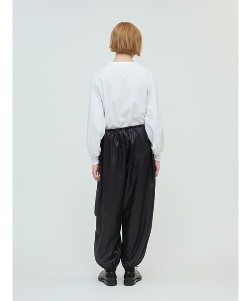 mizuiroind パンツ mizuiro ind グロッシードローストリングヘム