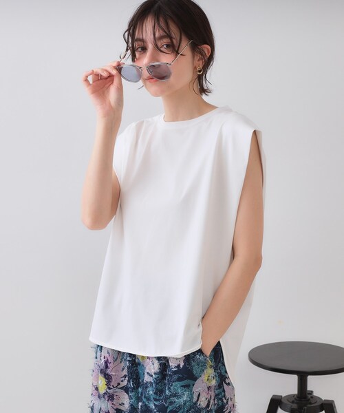 OPAQUE.CLIP（オペークドットクリップ） tシャツ ボクシーノースリーブ