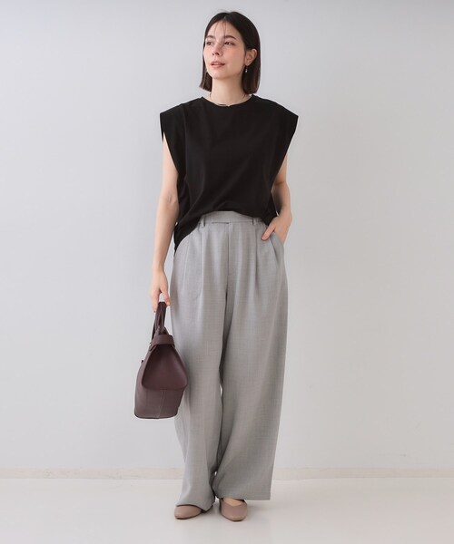 【LT.GRAY】ベーシック ノースリーブ カットソー セール】Levi's/リーバイス BOXY ノースリーブ グレー TRIBLEND HEADER
