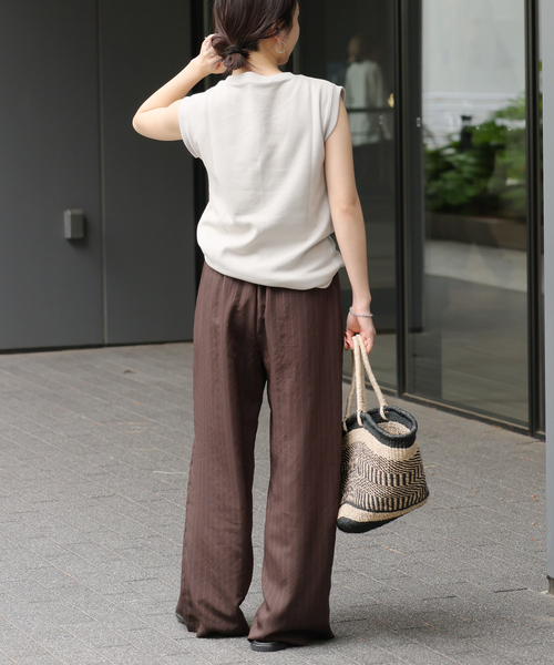 【JORNAL STANDARD relume】 ストライプパンツ JOURNAL STANDARD relume パンツ 「一部WEB限定追加」N/Rダブル
