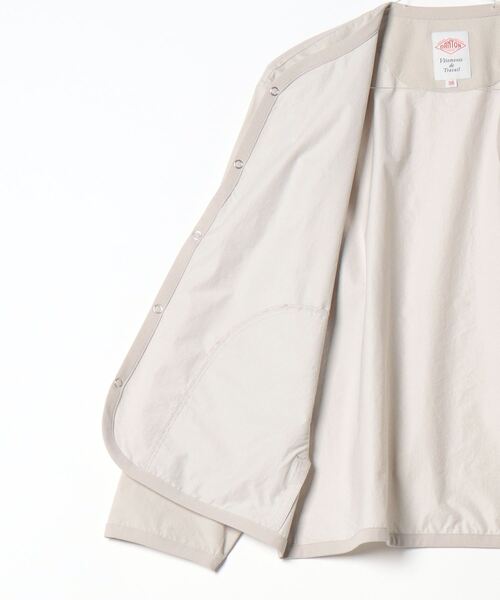 DAITON ダークグレー ノーカラージャケット 36 Danton 「DANTON」 ノーカラージャケット 36 チャコールグレー