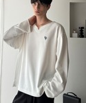 tシャツ 「韓国トレンド。」ポンチ素材Vネック...の詳細画像2