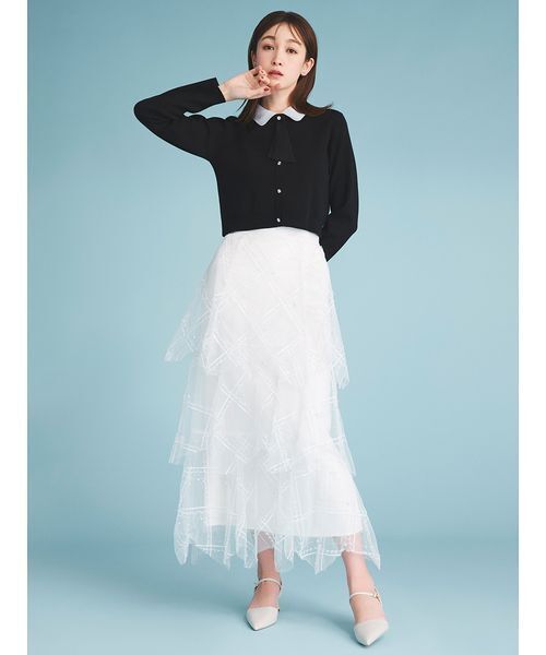 CELFORD スカート 「HANAE MORI×CELFORDコラボ」パールスカート