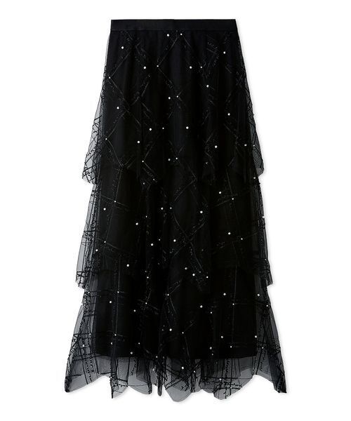 CELFORD スカート 「HANAE MORI×CELFORDコラボ」パールスカート