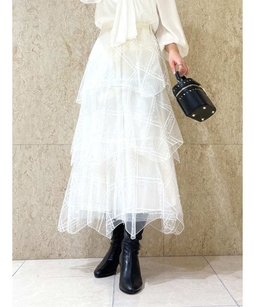 HANAEMORI × CELFORDコラボ Aラインプリーツワンピース36新品 CELFORD
