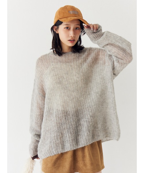 Ungrid（アングリッド） ニット セーター アルパカ混透かし編みニット