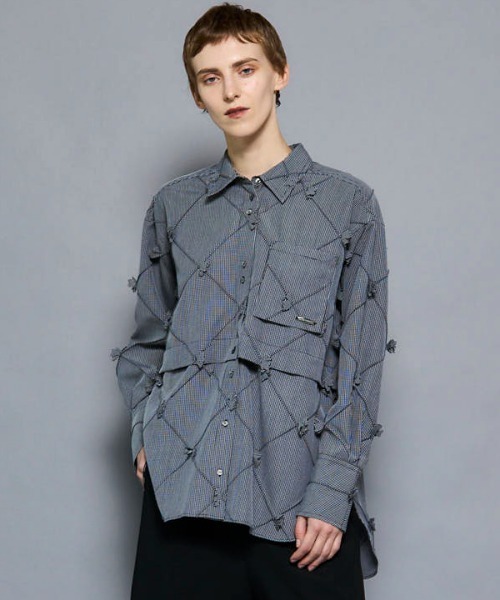 ブラウス シャツ 「25AW PRE-ORDER」Multiway Fly Flower Shirt/マルチウェイフライフラワーシャツ「MAISON