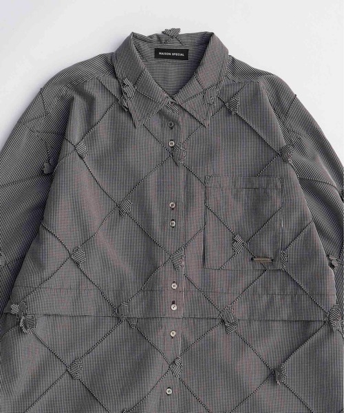 MAISON SPECIAL ブラウス シャツ Multiway Fly Flower Shirt