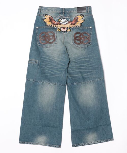 BREATH Chain Eagle Patch Denim Pants パンツ BREATH ジーンズ CHAIN EAGLE PATCH DENIM PANTS メンズ : ZOZOTOWN