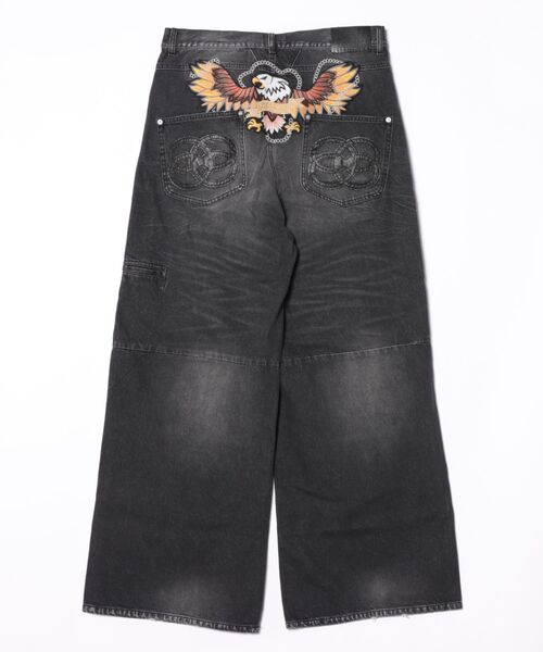 BREATH ジーンズ CHAIN EAGLE PATCH DENIM PANTS メンズ : ZOZOTOWN
