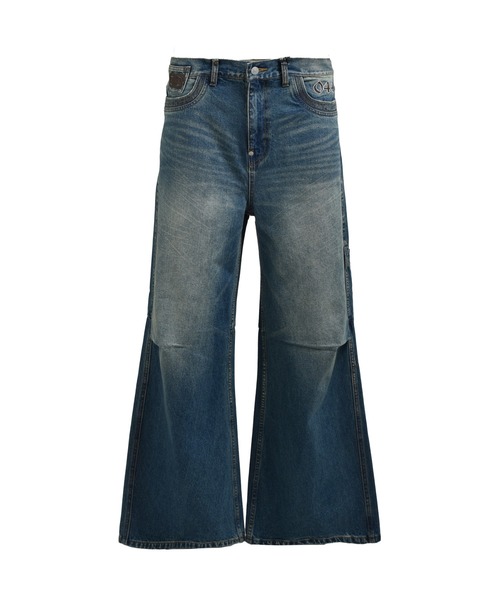 BREATH ジーンズ CHAIN EAGLE PATCH DENIM PANTS メンズ : ZOZOTOWN
