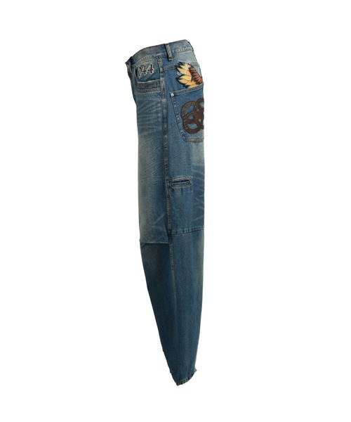 BREATH ジーンズ CHAIN EAGLE PATCH DENIM PANTS メンズ : ZOZOTOWN 
