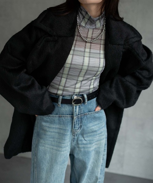 pコート ピーコート 「ユニセックス商品」シャーギーハーフコート メンズ レディース | CREARE -LINO- | 13