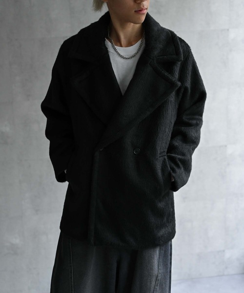 pコート ピーコート 「ユニセックス商品」シャーギーハーフコート メンズ レディース | CREARE -LINO- | 04
