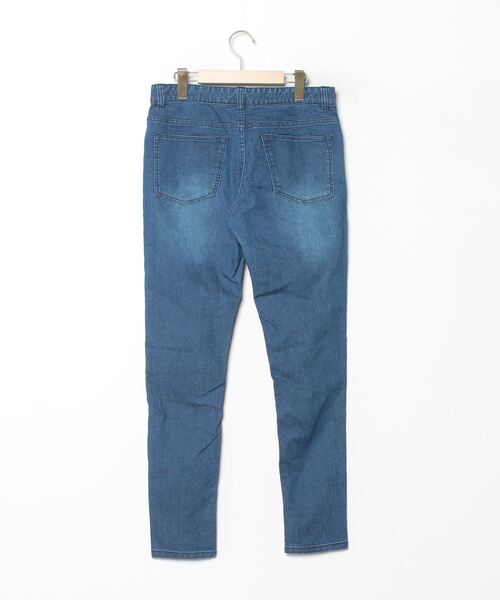 「URBAN RESEARCH ID」 加工デニムパンツ L ブルー レディース