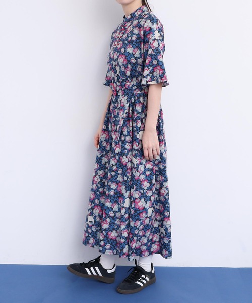 I am in fact ワンピース Arctic Flower スタンドカラー