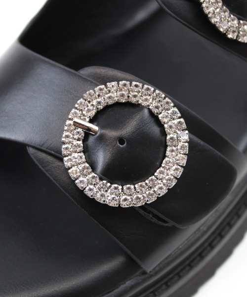 「VIVIAN」 フラットサンダル M ブラック レディース_画像8