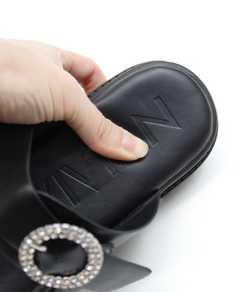 「VIVIAN」 フラットサンダル M ブラック レディース_画像9