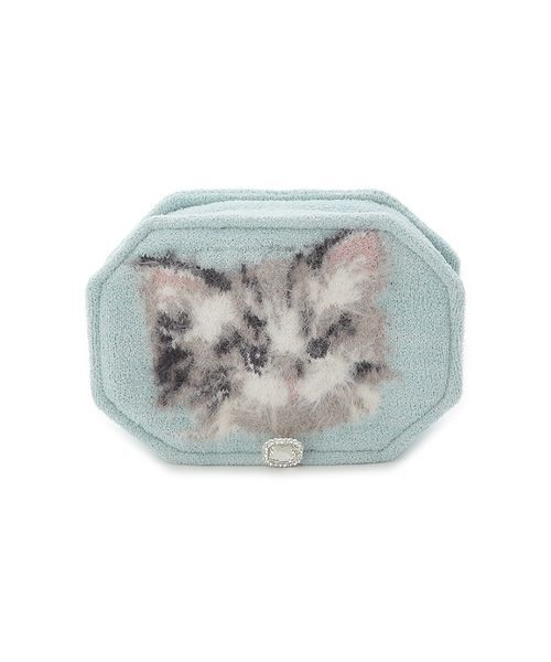 スナイデルホーム　CAT FACEポーチ　ミント SNIDEL HOME ポーチ CAT FACEポーチ レディース : ZOZOTOWN