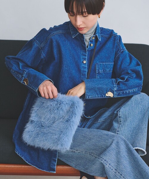 UNITED ARROWS ファーバッグ UNITED ARROWS ショルダーバッグ バッグ フェイクファー