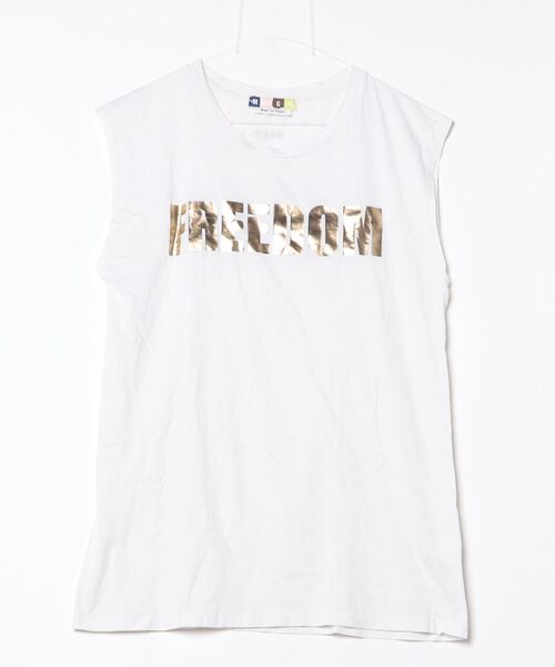 MSGM ノースリーブカットソー MSGM（エムエスジーエム） ノースリーブトップス S ホワイト