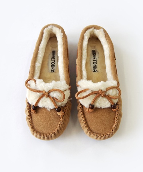MINNETONKA ブラウン モカシンシューズ 10 箱付き Minnetonka（ミネトンカ） デッキシューズ モカシン MINNETONKA