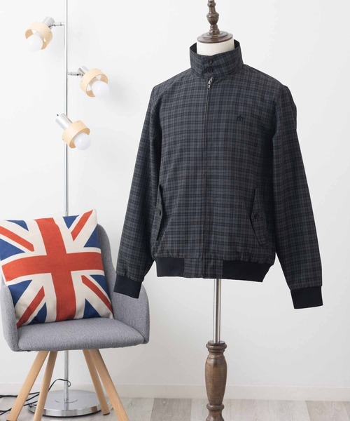 【極美品】80s 英国製 ハリントンジャケット M ビンテージ 裏地チェック 黒 UK 1980's〜 LONSDALE Black Harrington Jacket イングランド製