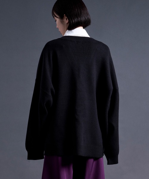 Ellno Loset（エルノロゼット） カーディガン ローズ刺繍カーディガン