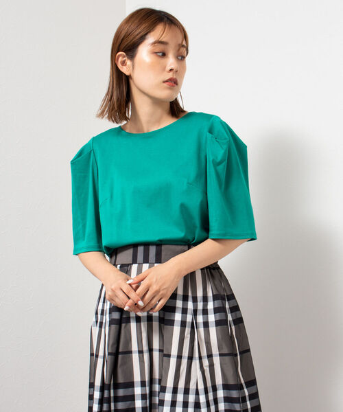 「NOLLEY'S」 半袖カットソー 38 ネイビー レディース_画像5