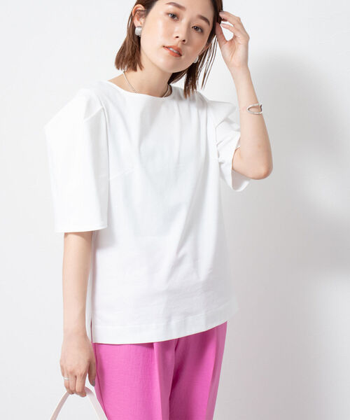 「NOLLEY'S」 半袖カットソー 38 ネイビー レディース_画像7