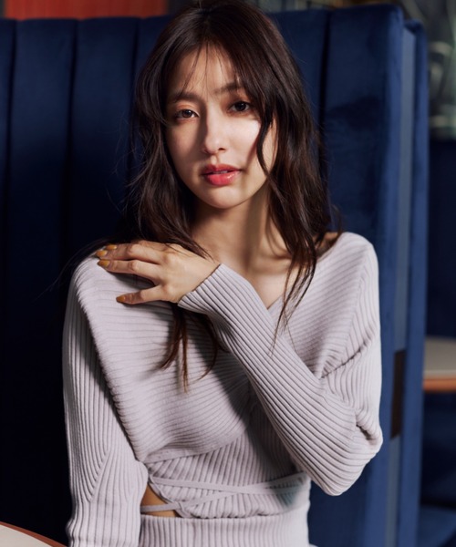 SNIDEL（スナイデル） ニットワンピース ONE SIZE グレー レディース