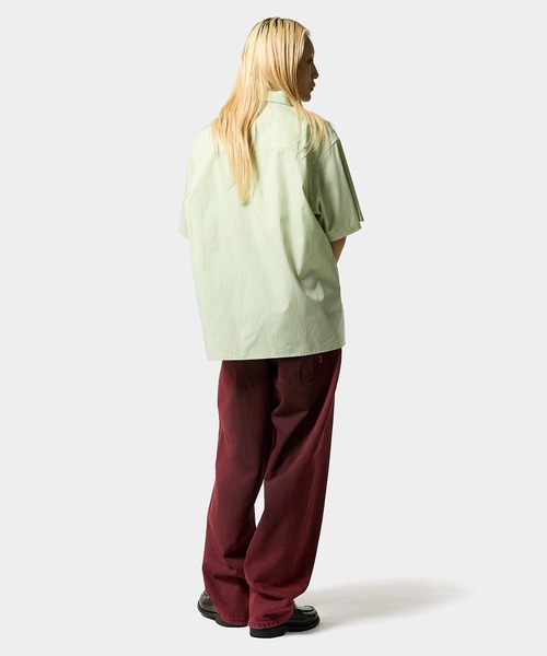 「HUF」 半袖シャツ X-LARGE ライトブルー メンズ_画像2