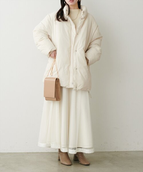 natural couture ブルゾン アウター ノンキルト中綿ブルゾン 
