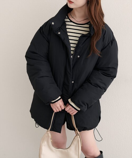 natural couture ブルゾン アウター ノンキルト中綿ブルゾン